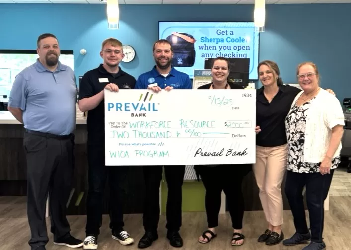 Prevail Bank Awards 2,000 Dollars to Workforce Resource to Assist Unemployed/Underemployed Prevail Bank Awards 2,000 Dollars to Workforce Resource to Assist Unemployed/Underemployed