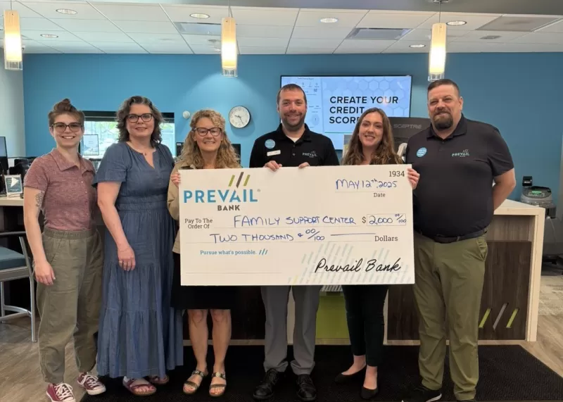 Family Support Center Receives 2,000 Dollars From Prevail Bank Family Support Center Receives 2,000 Dollars From Prevail Bank