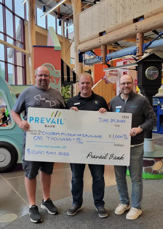 Prevail Bank Invests a Total of 10,650 Dollars into Children's Museum Prevail Bank Invests a Total of 10,650 Dollars into Children's Museum