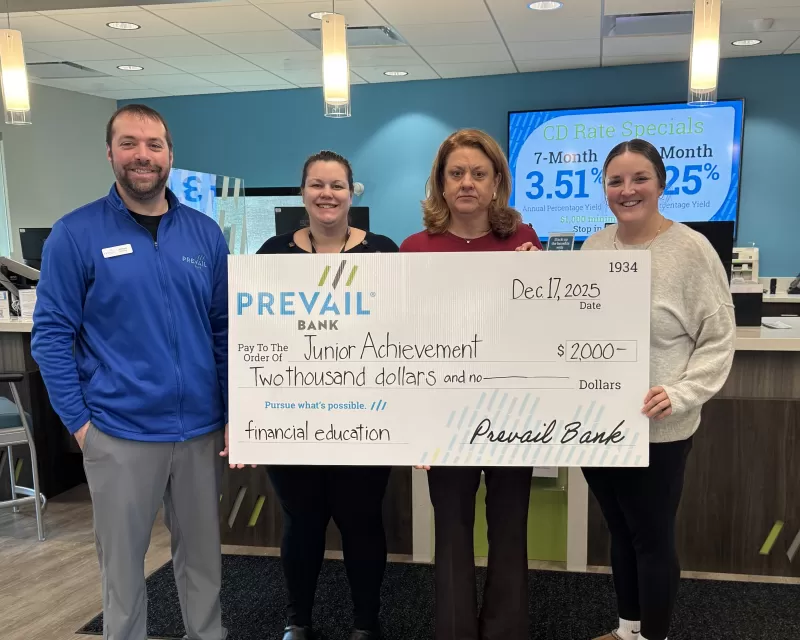 Prevail Bank Awards Junior Achievement