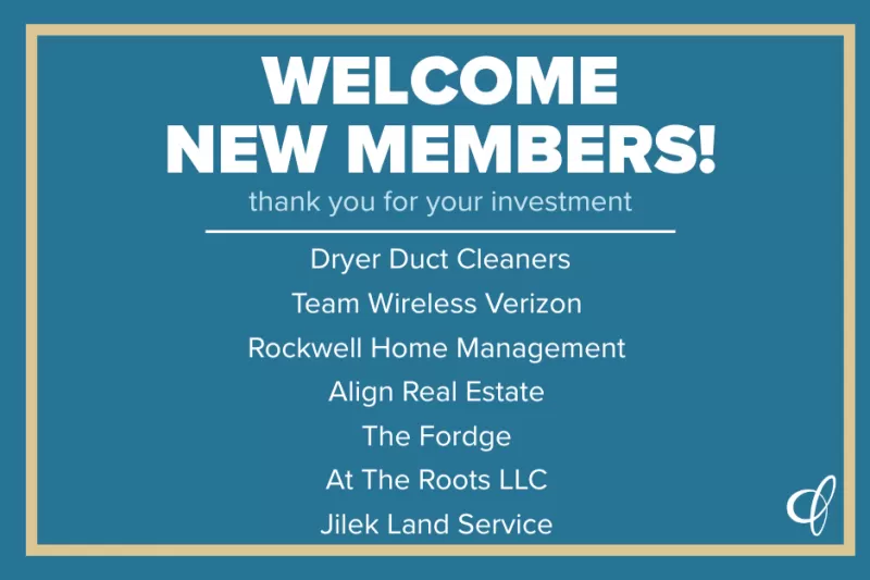 Welcome New Members!