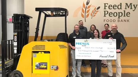 Prevail Bank Supports Feed My People with 5,500 Donation